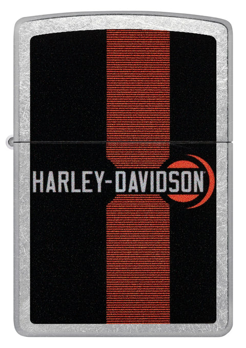 Zippo Lighter - Harley Davidson Race Stripes w/ Logo