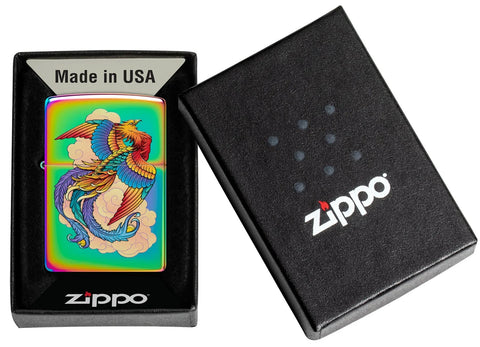 Zippo Lighter - Multi Color Pheonix