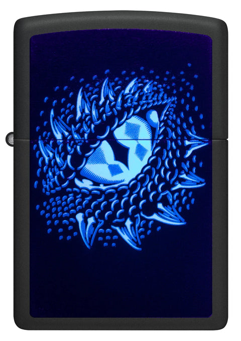 Zippo Lighter - Black Light Dragon Eye