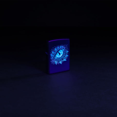 Zippo Lighter - Black Light Dragon Eye