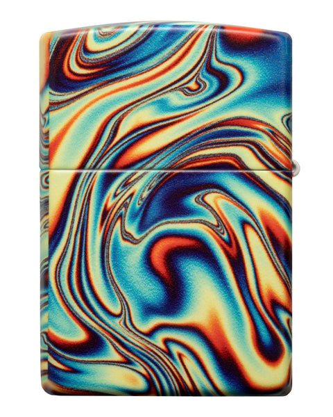 Zippo Lighter - Colorful Swirl