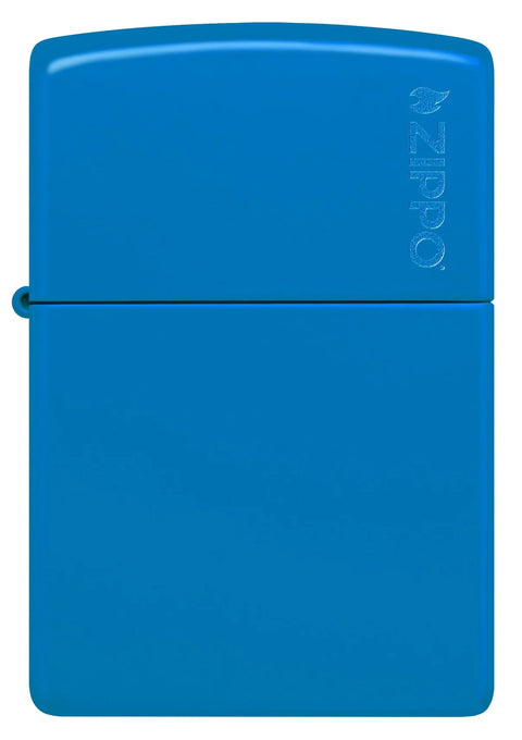 Zippo Lighter - Sky Blue Matte w/ Zippo Logo