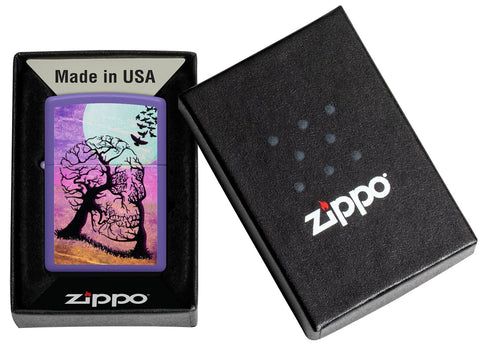 Zippo Lighter - Skull Tree w/ Birds