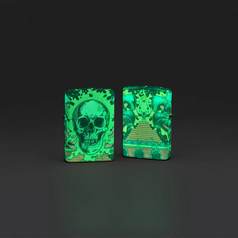 Zippo Lighter - Trippy Skull