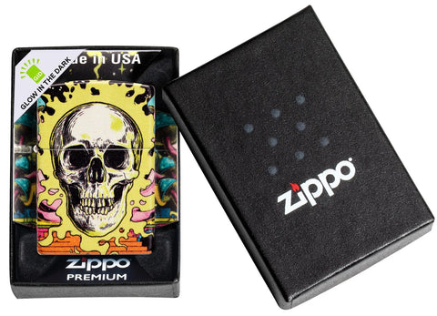 Zippo Lighter - Trippy Skull