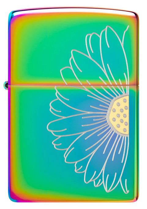 Zippo Lighter - Multi Color Daisy