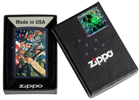 Zippo Lighter - Norman Rockwell WWII