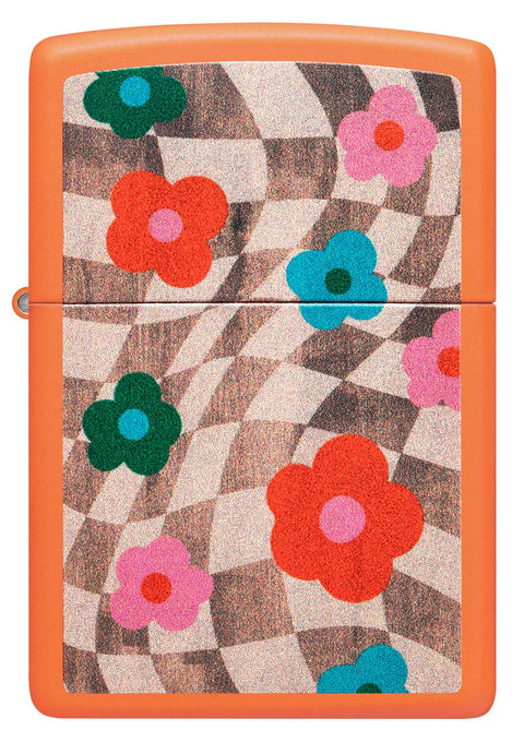 Zippo Lighter - Wavy Flowers