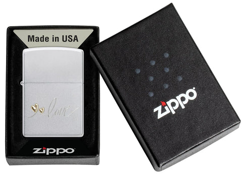 Zippo Lighter - Two Tone Love