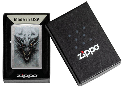 Zippo Lighter - Dragon w/ Glowing Eyes