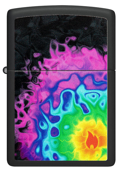 Zippo Lighter - Rainbow Blur