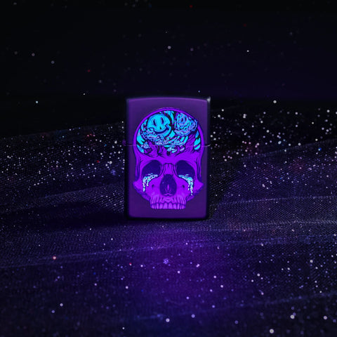 Zippo Lighter – Skull Moon Design