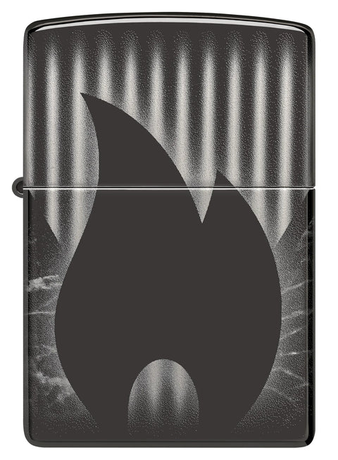 Zippo Lighter - Zippo Flame w/ Subtle Pattern