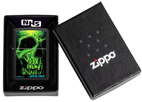 Zippo Lighter - Santa Cruz Skull Face