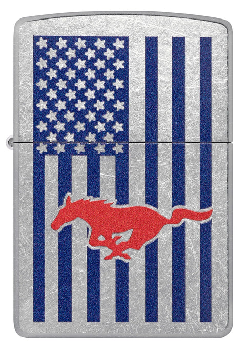 Zippo Lighter -Ford Mustang American Flag