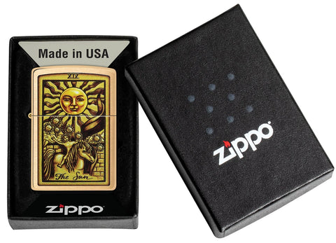 Zippo Lighter - Tarot Card The Sun