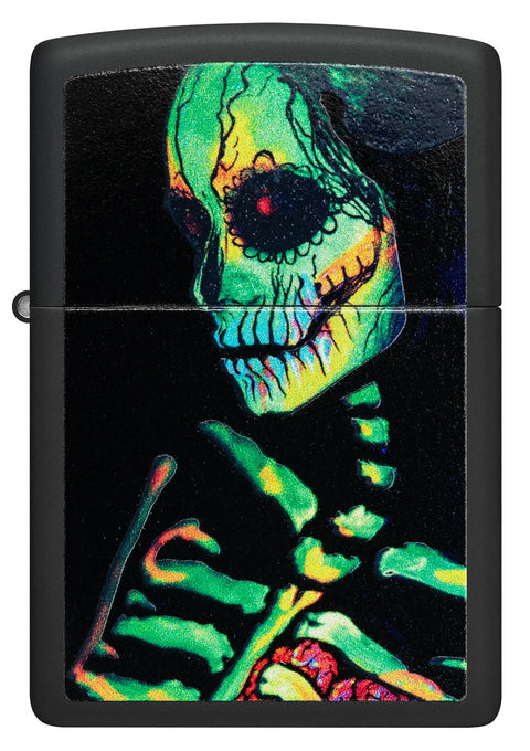 Zippo Lighter - Glowing Skull