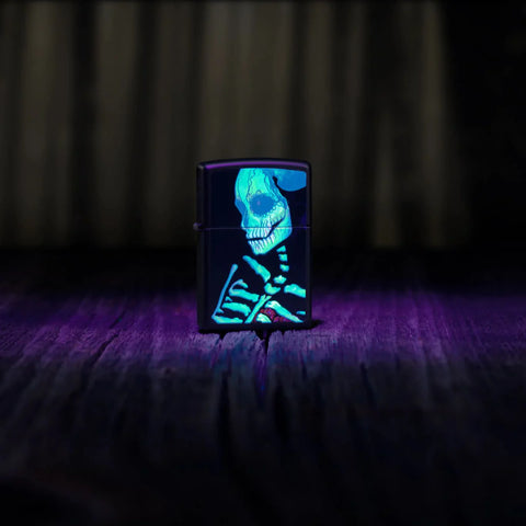 Zippo Lighter - Glowing Skull