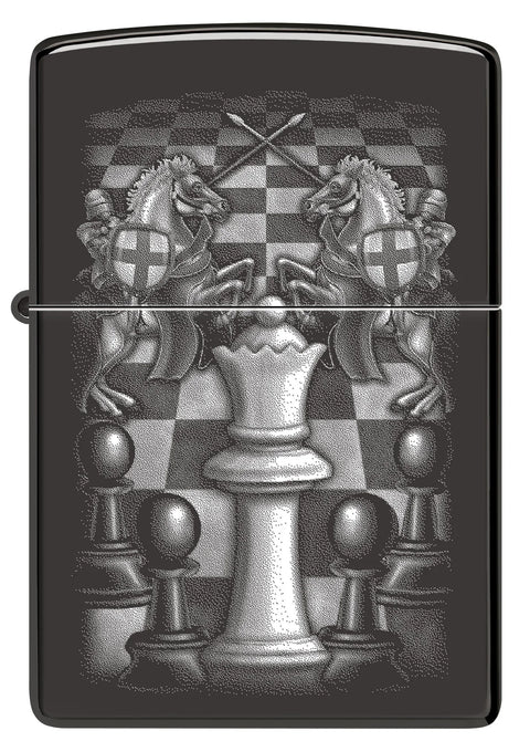 Zippo Lighter - Queen Commands Chess