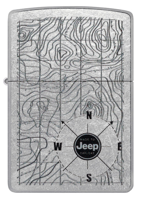 Zippo Lighter - Jeep Topographical Map