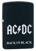 Zippo Lighter - AC/DC Back in Black Matte - Lighter USA