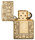 Zippo Lighter - Chinese Love High Polish Brass - Lighter USA