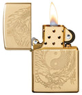 Zippo Lighter - Yin n' Yang Tiger vs Dragon - Lighter USA