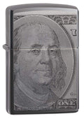 Zippo Lighter - "It's all about the Benjamin's, baby" Black Ice - Lighter USA