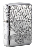 Zippo Lighter - Patriotic Eagle w/ Stars Design - Lighter USA