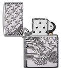 Zippo Lighter - Patriotic Eagle w/ Stars Design - Lighter USA