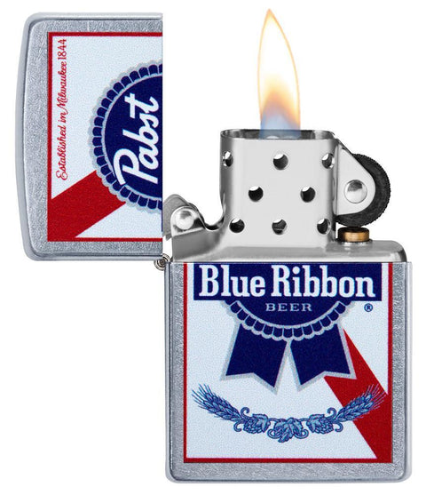 Zippo Lighter - Iconic Pabst Blue Ribbon - Lighter USA