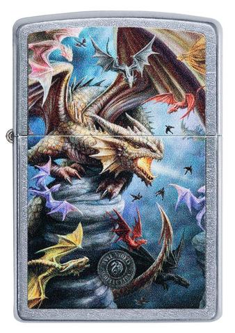 Zippo Lighter - Anne Stokes Colorful Dragon - Lighter USA