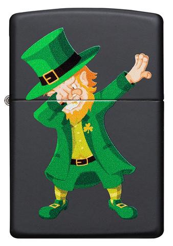 Zippo Lighter - Dabbing Leprechaun Design - Lighter USA