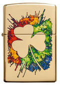 Zippo Lighter - Graffiti Clover Design - Lighter USA