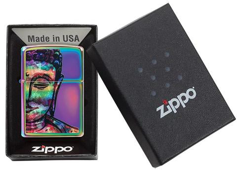 Zippo Lighter - Bright Buddha Design - Lighter USA