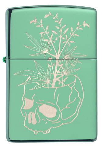 Zippo Lighter - Botanical Skull Design - Lighter USA