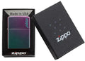 Zippo Lighter - Classic Iridescent Zippo Logo - Lighter USA