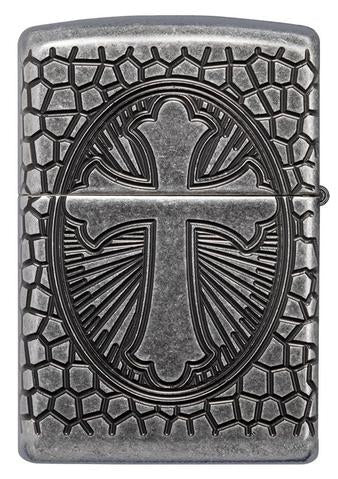 Zippo Lighter - Armor® St. Christopher Metal Design - Lighter USA