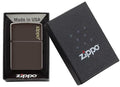 Zippo Lighter - Classic Brown Zippo Logo - Lighter USA