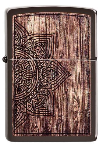 Zippo Lighter - Wood Mandala Design - Lighter USA