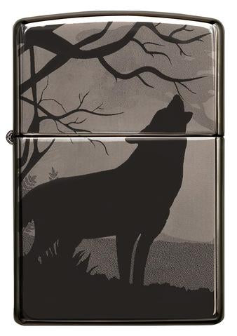 Zippo Lighter - Lone Wolf Design - Lighter USA