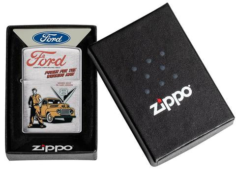 Zippo Lighter - Vintage Ford "Power for the Working Man" - Lighter USA