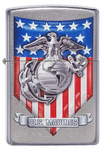 Zippo Lighter - U.S. Marine Eagle on Globe - Lighter USA