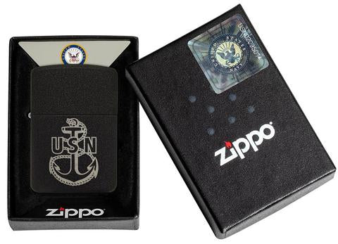 Zippo Lighter - U.S. Navy Anchor Logo - Lighter USA