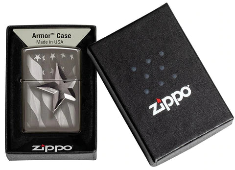 Zippo Lighter - Retro Star - Lighter USA