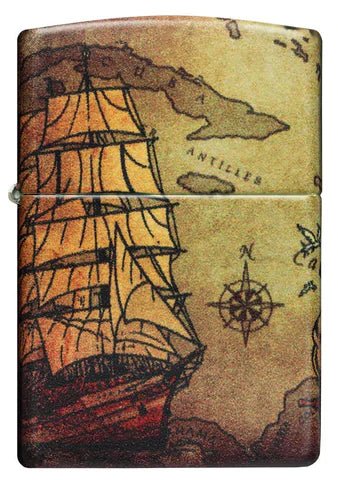 Zippo Lighter - Pirate Ship - Lighter USA