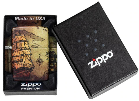 Zippo Lighter - Pirate Ship - Lighter USA