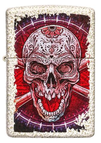 Zippo Lighter - Mercury Glass Skull Design - Lighter USA