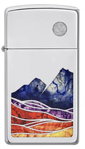 Zippo Lighter - Slim Landscape - Lighter USA