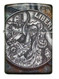 Zippo Lighter - Pirate Coin Design - Lighter USA